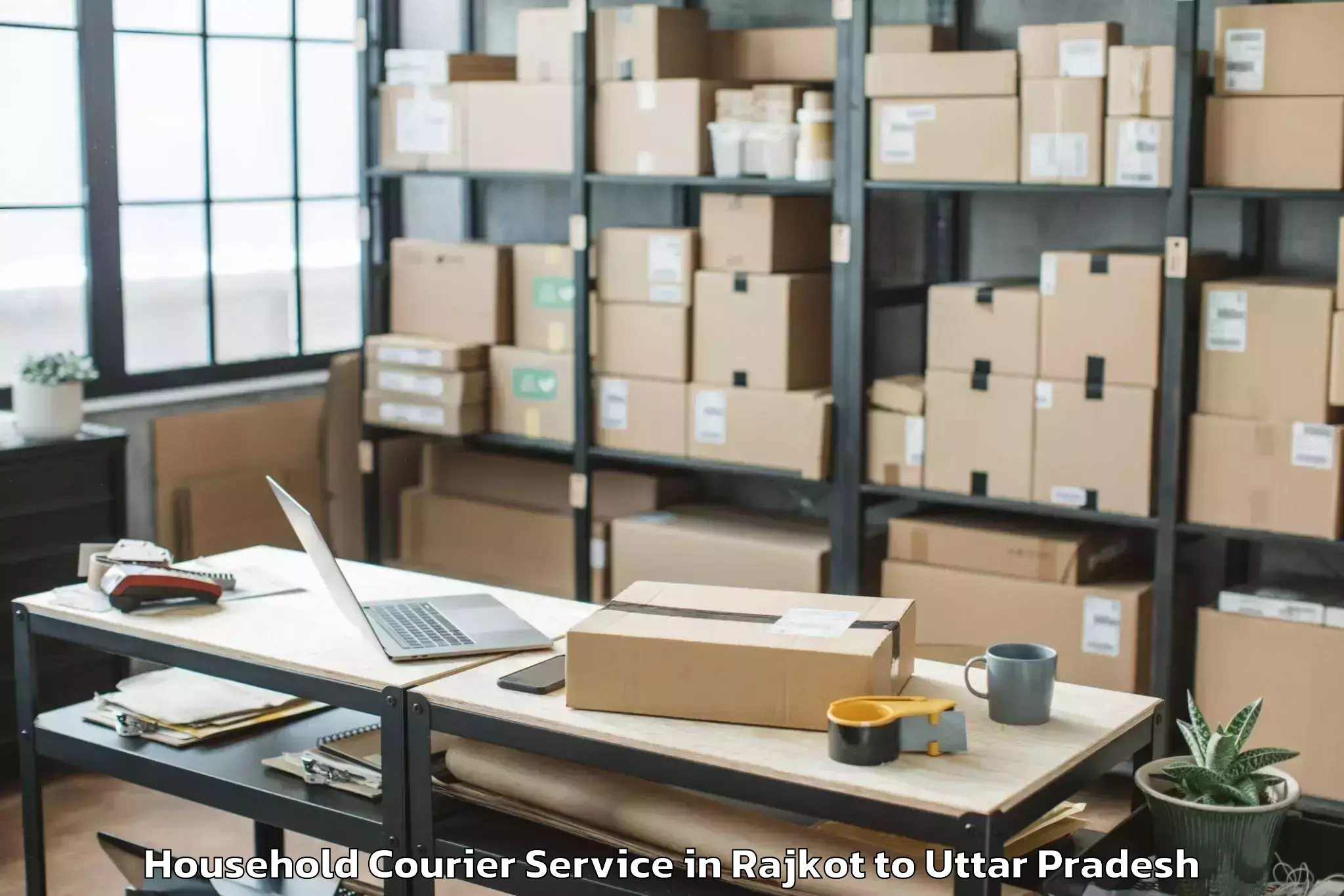 Get Rajkot to Mahmudabad Household Courier